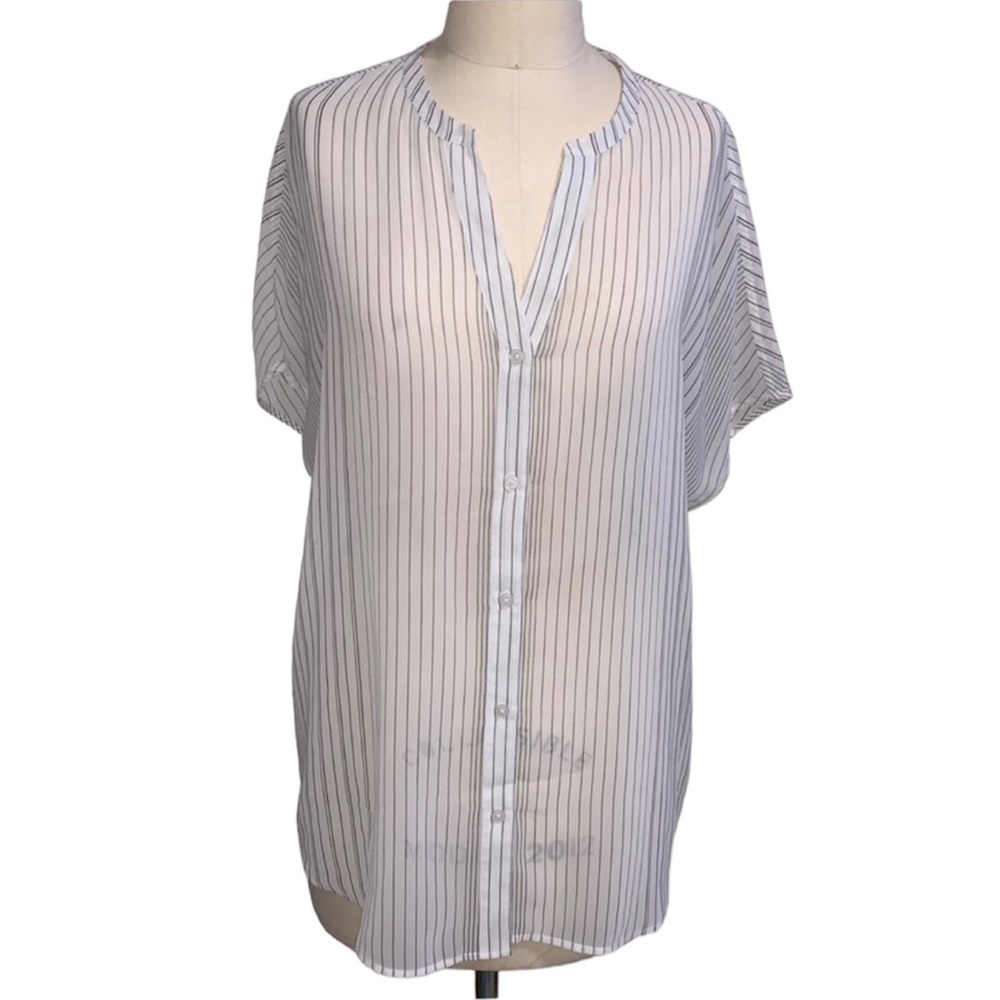 TOMMY HILFIGER Striped Chiffon Top